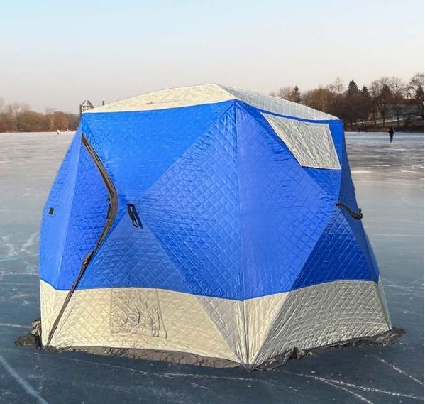 Палатка-куб для зимней рыбалки Mircamping 2020 - Трехслойная - С полом - Мобильная баня