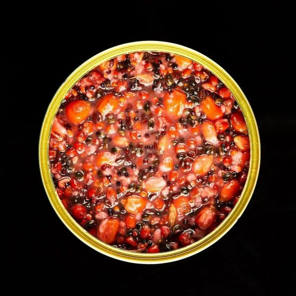 Прикормка MIX-6 зерен Robin - Клубника-Бергамот - ж/б 900 мл