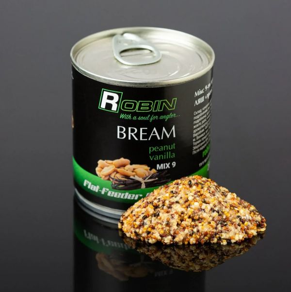 Підгодовування MIX-9 зерен Robin Лящ Арахіс-Ваніль - з/б 200 мл