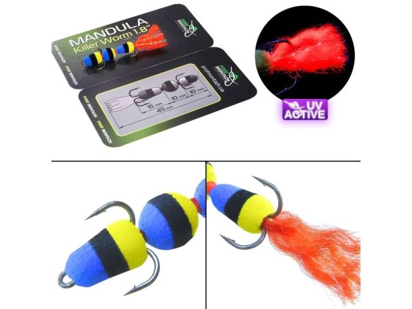 Мандула Killer Worm 3 сегменти 1,8" (45 мм) - Мікро - ПрофМонтаж - #901