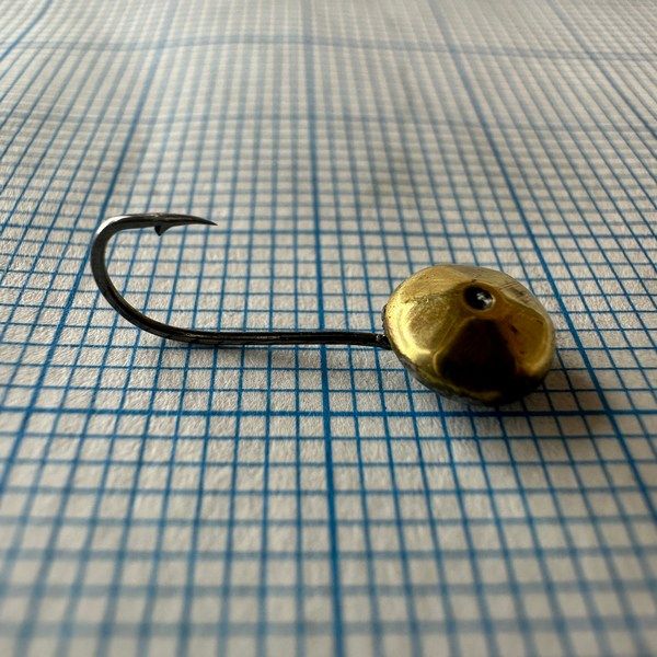 Мормышка карасевая для летнего кивка - YAGAN - №23 - Кристалл мелкий - 0.7 г - Ø6 мм - Крючок Kumho №23 - Золото