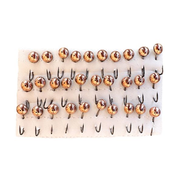 Мормишка корпова для літнього кивка - YAGAN - №6 - Вічко велике - 1.7 г - Ø8 мм - Гачок Kumho №6 - Мідь