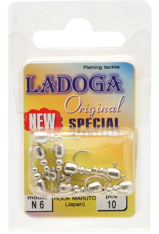 Мормышка Ladoga Гусеница - 0.8 г - Серебро - 10 шт./уп