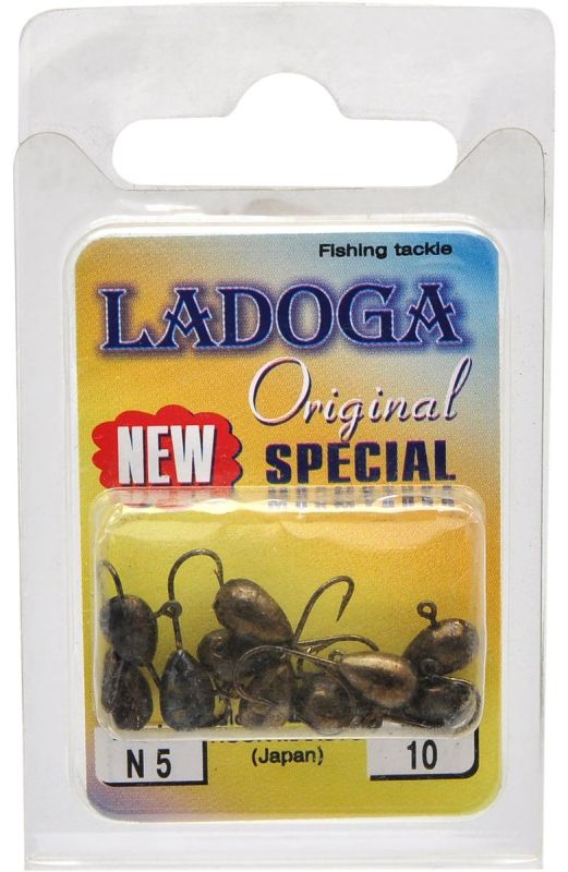 Мормишка Ladoga Крапля - 0.6 г - Темний нікель - 10шт/уп