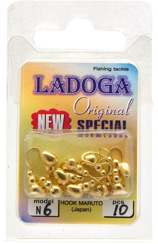 Мормишка Ladoga Мураха з отвором - 0.9 г - Золото - 10 шт./уп