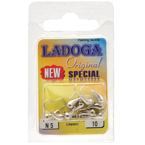 Мормишка Ladoga Уралка з вушком - Срібло - 10шт./уп