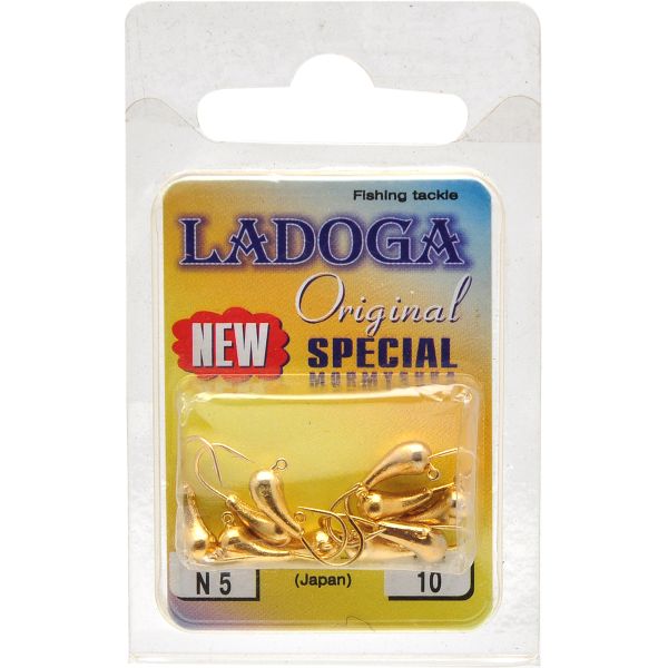 Мормышка Ladoga Уралка с ушком - Золото - 10шт./уп