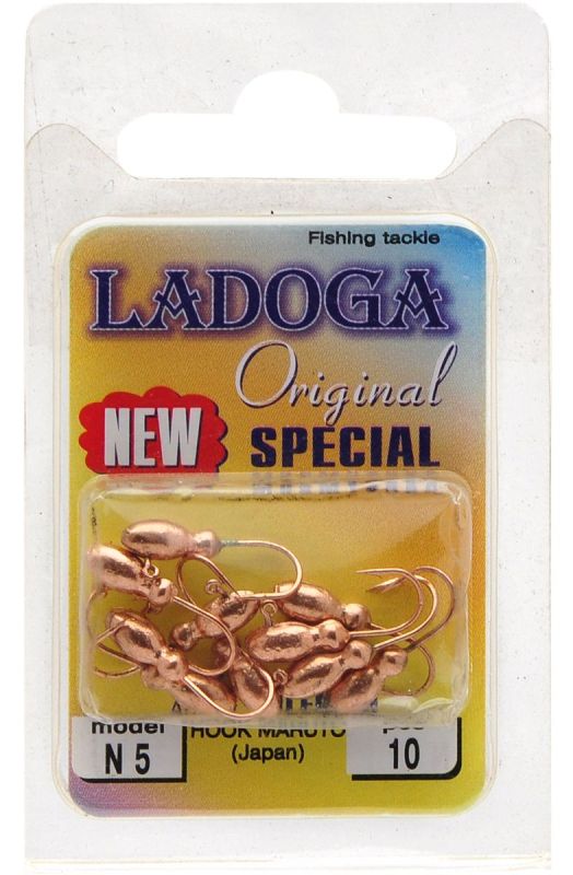 Мормишка Ladoga Жук з вушком - 0.6 г - Мідь - 10 шт./уп
