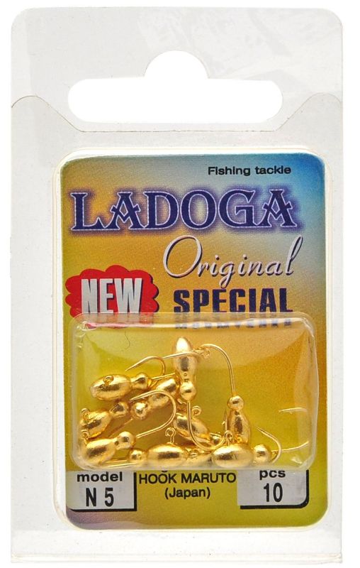 Мормишка Ladoga Жук з вушком - 0,6 г - Золото - 10 шт./уп