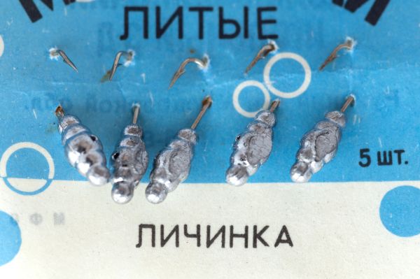 Мормишка Личинка Литі - Колюбакінській завод - 0.45 г - Свинець - 1 шт.