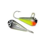 Мормышка Малёк Golden Fish 2000192 - Капля - 1,92 г - 17 мм - Серебристый-Желтый-Черный-Красный