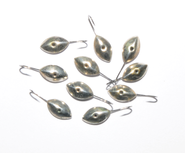 Мормишка "Полюс" №1 - Срібло - Листок - 0,6 г - 10 шт/уп