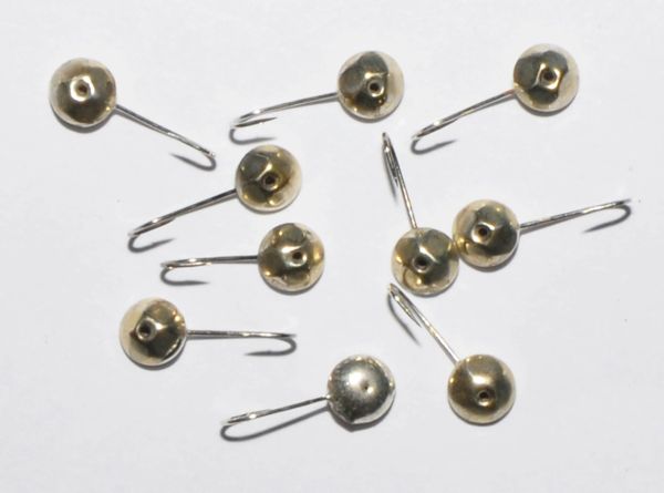 Мормишка "Полюс" №19 - Срібло - Кругла гранована - 0,4 г - 10 шт/уп