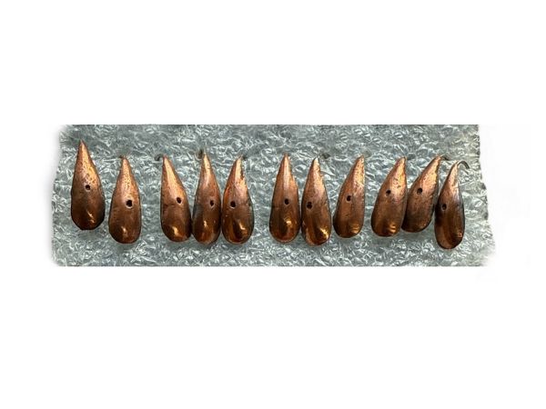 Мормышка Уралка паяная - Медь - 10 шт/уп