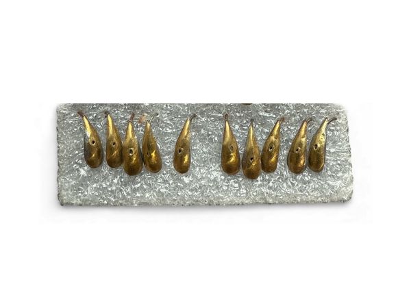 Мормишка Уралка паяна - Золото - 10 шт/уп