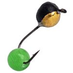 Мормышка Вольфрамовая Владимирская "Дробинка с шариком кошачий глаз" з/к - 4 мм - 0,8 г - Арт.194