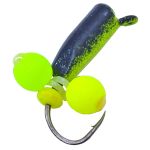 Мормышка Вольфрамовая Владимирская "Гвоздик с 2-мя шариками неон желтый/лайм" - 2,5 мм - 0,5 г - Цв. 13 - Арт.463