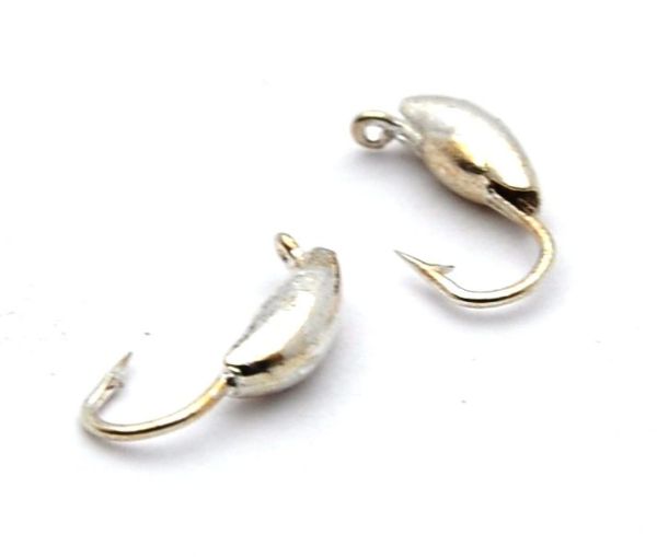 Мормышка Вольфрам Долька Чеснока - Светлое серебро - 10 шт./уп