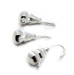 Мормышка Вольфрам Капля Граненная - Светлое серебро - 10 шт./уп