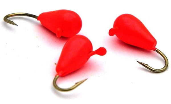 Мормышка Вольфрам Капля Крашенная - Оранжевая - 10 шт./уп