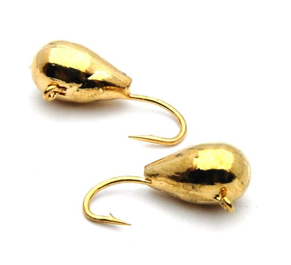 Мормишка Вольфрам Крапля - Золото - 10 шт./уп