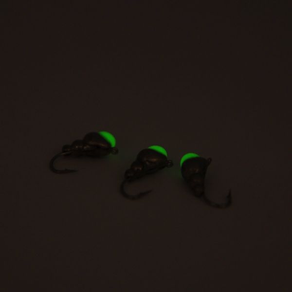 Мормышка Вольфрам Муравей с камнем - Темное серебро - 10 шт./уп