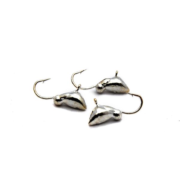 Мормышка Вольфрам Оса - Светлое серебро - 10 шт./уп