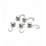 Мормышка Вольфрам Шар Граненный - Светлое серебро - 10 шт./уп