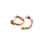 Мормышка Вольфрамовая Банан с бисером - Медь - 10 шт./уп