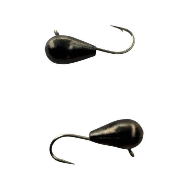 Мормышка Вольфрамовая Hayabusa Капля - С ушком - Чёрный никель