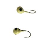 Мормышка Вольфрамовая Hayabusa Шар - С кембриком - Крашеный - Белый