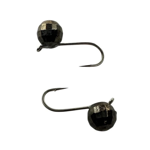 Мормышка Вольфрамовая Hayabusa Шар - Граненый - Чёрный никель