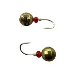 Мормышка Вольфрамовая Hayabusa Шар - Граненый с кембриком - Золото