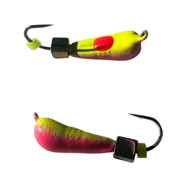 Мормишка Вольфрамова "Латишка" Грушка - З кубиком хамелеон - МК1035