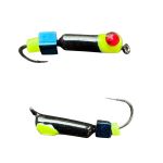 Мормышка Вольфрамовая "Латышка" Гвоздик - Кошачий глаз с кубиком голубой - 0,5 г - МК1045