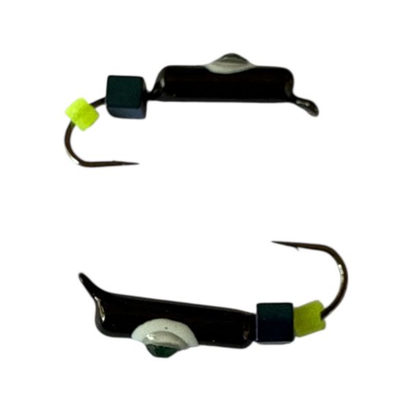 Мормышка Вольфрамовая "Латышка" Гвоздик - Кошачий глаз с кубиком голубой - 0,5 г - МК1103