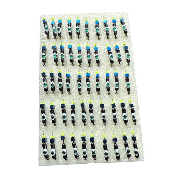 Мормышка Вольфрамовая "Латышка" Гвоздик - Кошачий глаз с кубиком голубой - 0,5 г - МК1103