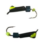 Мормышка Вольфрамовая "Латышка" Гвоздик - Кошачий глаз с кубиком голубой - 0,5 г - МК1106