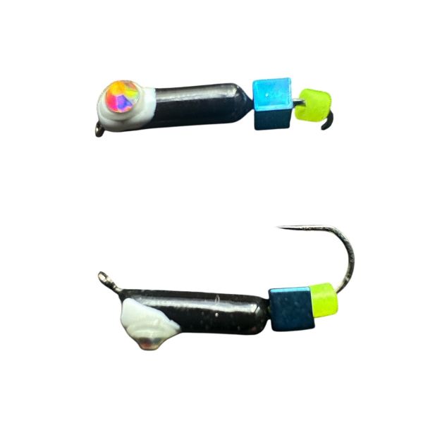 Мормышка Вольфрамовая "Латышка" Гвоздик - Кошачий глаз с кубиком хамелеон - 0,5 г - МК1028