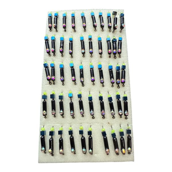 Мормишка Вольфрамова "Латишка" Гвоздик - Котяче око з кубиком хамелеон - 0,5 г - МК1052