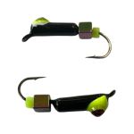 Мормышка Вольфрамовая "Латышка" Гвоздик - Кошачий глаз с кубиком хамелеон - 0,5 г - МК1110