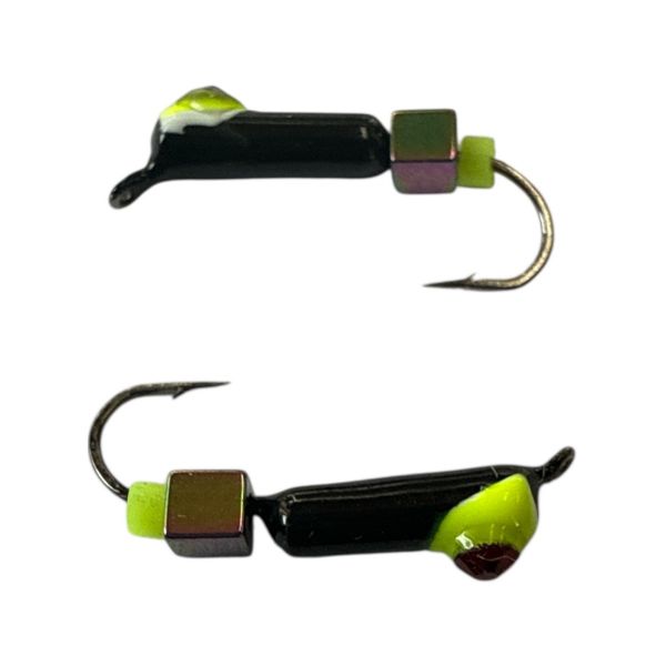 Мормышка Вольфрамовая "Латышка" Гвоздик - Кошачий глаз с кубиком хамелеон - 0,5 г - МК1110