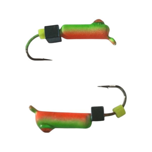 Мормишка Вольфрамова "Латишка" Гвоздик - Котяче око з кубиком блакитний - 0,5 г - МК1113