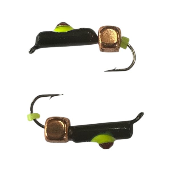 Мормышка Вольфрамовая "Латышка" Гвоздик - Кошачий глаз с кубиком медь - 0,5 г - МК1112