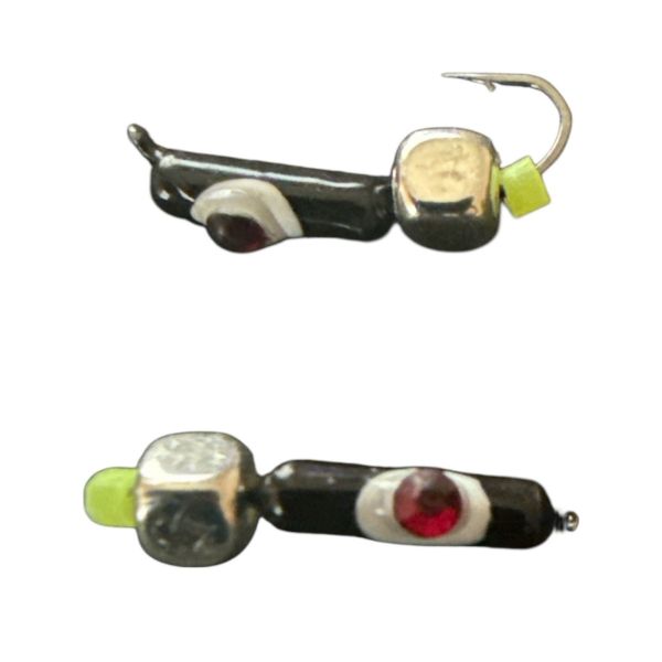 Мормишка Вольфрамова "Латишка" Гвоздик - Котяче око з кубиком срібло - 0,5 г - МК1022