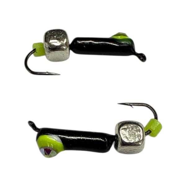 Мормышка Вольфрамовая "Латышка" Гвоздик - Кошачий глаз с кубиком серебро - 0,5 г - МК1065