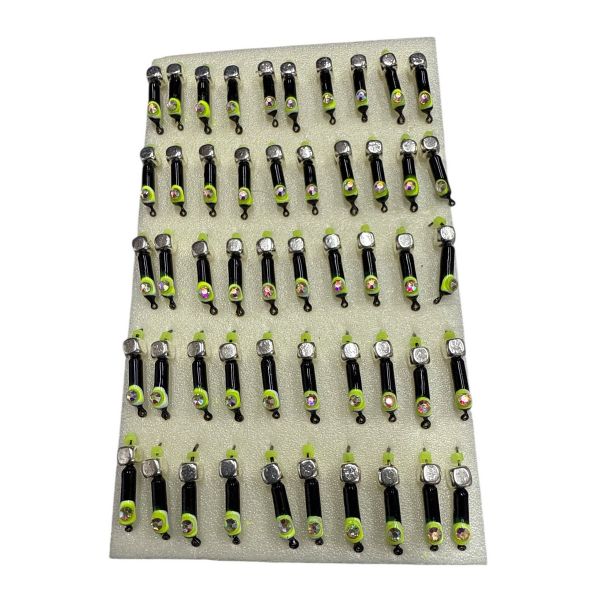 Мормышка Вольфрамовая "Латышка" Гвоздик - Кошачий глаз с кубиком серебро - 0,5 г - МК1065