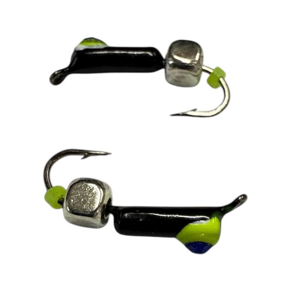 Мормишка Вольфрамова "Латишка" Гвоздик - Котяче око з кубиком срібло - 0,5 г - МК1070