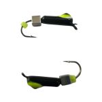 Мормышка Вольфрамовая "Латышка" Гвоздик - Кошачий глаз с кубиком серебро - 0,5 г - МК1111