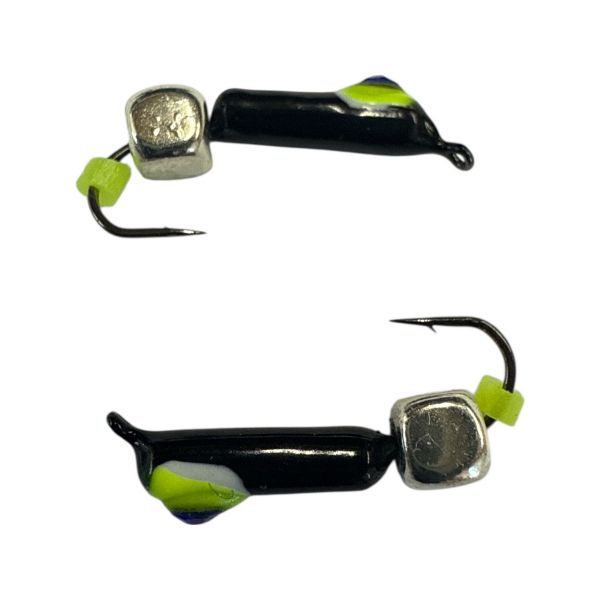 Мормишка Вольфрамова "Латишка" Гвоздик - Котяче око з кубиком срібло - 0,5 г - МК1115